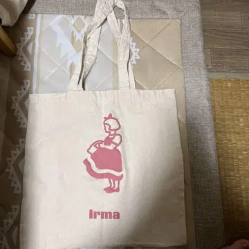 Irma 토트백 에코백 이야마짱 덴마크 북유럽 화이트 베이스 핑크