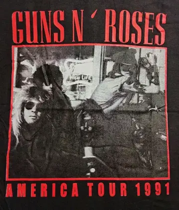 GUNS N' ROSES 건즈 앤 로지즈 밴딩 티셔츠