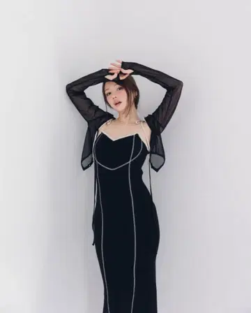 andmary Lia 리본 카디건 블랙