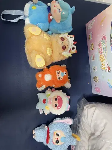 애니메이션 캐릭터 봉제 인형 5종 세트