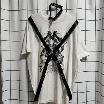 DimMoire AVENCHUMU twin skull 티셔츠 화이트