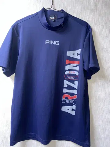 PING 핑 반팔 모크넥 셔츠 사이즈 LL 골프웨어