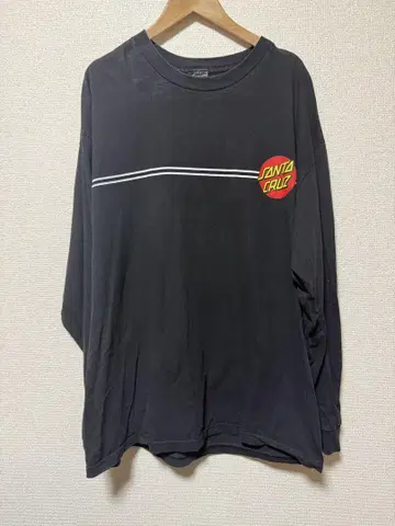SANTA CRUZ 블랙 긴팔 티셔츠