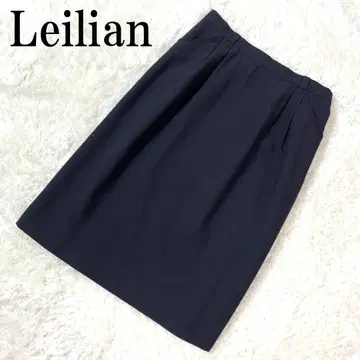 Leilian 레리안 턱이 있는 타이트 스커트 네이비 11 B6117