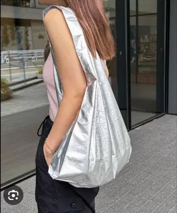 baggu standard 메탈릭 실버
