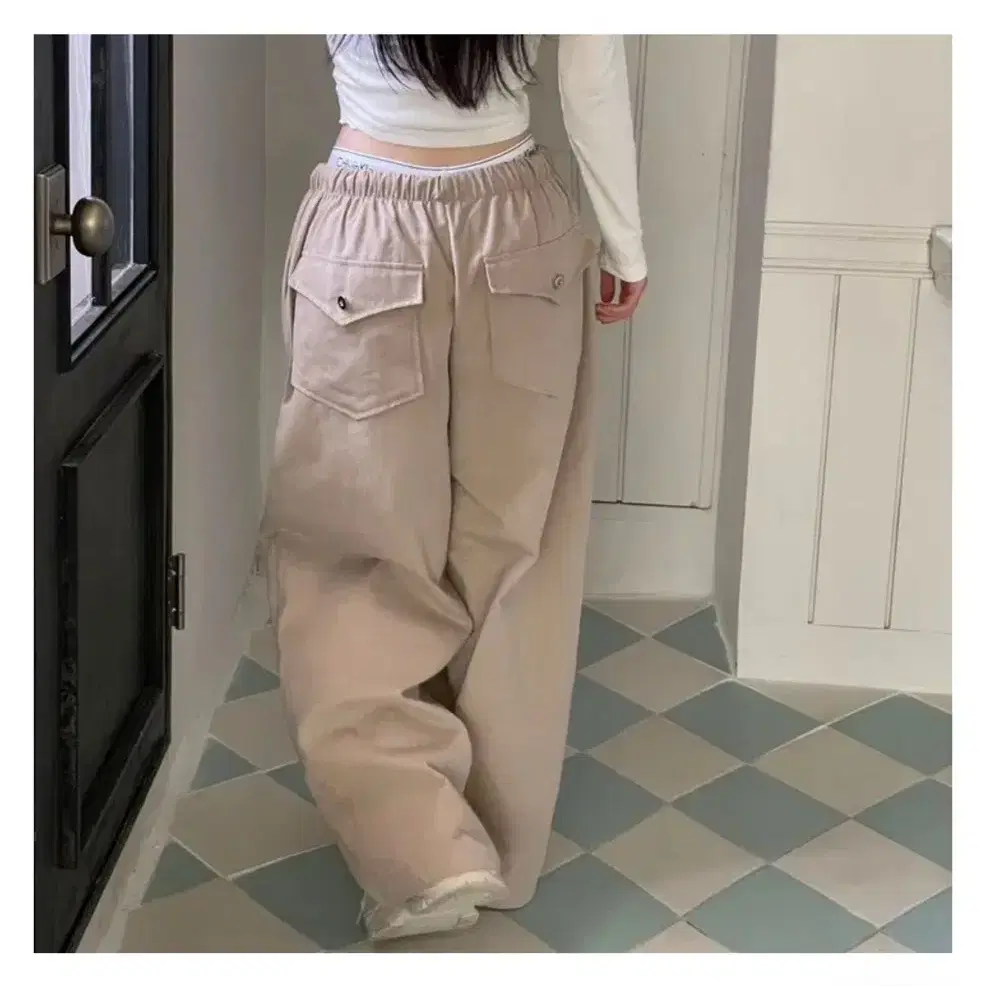 【BAON】Hiroi banding string pin tuck wide jogger pants String Pintuck Wide Sweatpants CO419 - Korean Women's