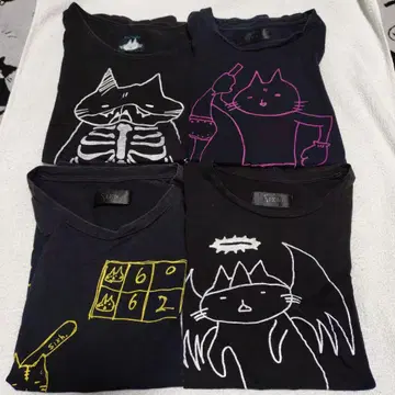 MINT NeKO 민트 고양이 티셔츠 4장 세트