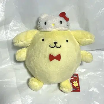 키티 50주년 파티 타임 인형 봉제 인형 폼폼푸딩 50th