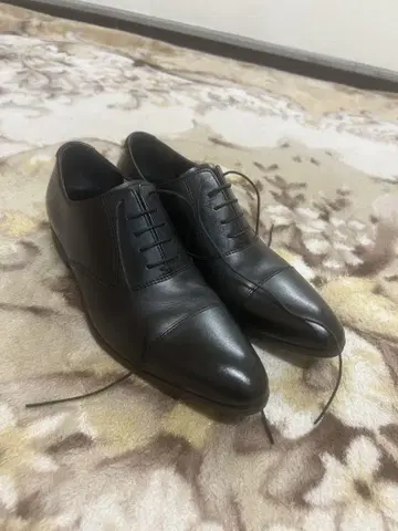 SUIT SELECT 롱 노즈 가죽 신발 (블랙)