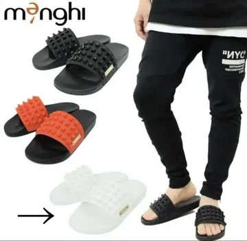 menghi 멘기 스터드 샌들 남성용 샌들 새상품급