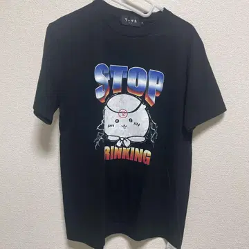 치이카와 (먼작귀) 밤만쥬 티셔츠 반팔 금주 stop drinking