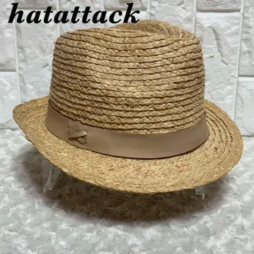새상품 hatattack 햇 어택 중절 밀짚모자