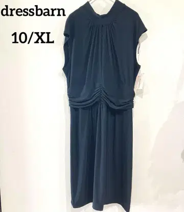dressbarn [10/XL] 슬리브리스 원피스 무릎 기장 원피스 블랙