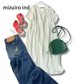 mizuiro ind (미즈이로 인드) 원피스 롱 티셔츠 코튼