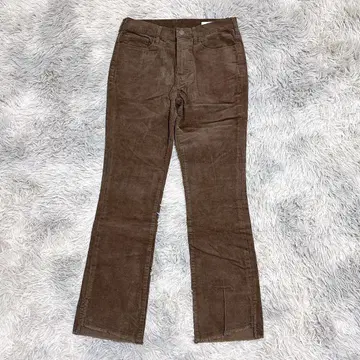 INED 이네드 여성용 코튼 팬츠 M 브라운 무지 코듀로이