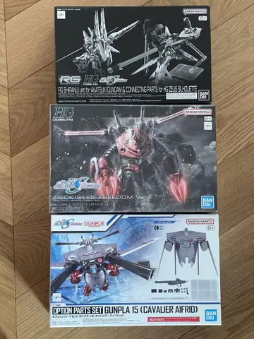 RG 아카츠키 시라누이 팩만 & HG 즈고크 SEED & 캬바쿠라