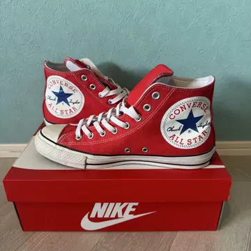 CONVERSE ALL STAR 레드 하이컷 스니커즈