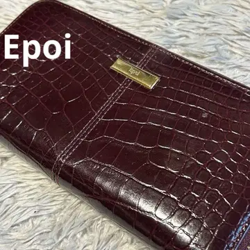 Epoi 에포이 악어 엠보싱 장지갑 라운드 지퍼 롱 지갑