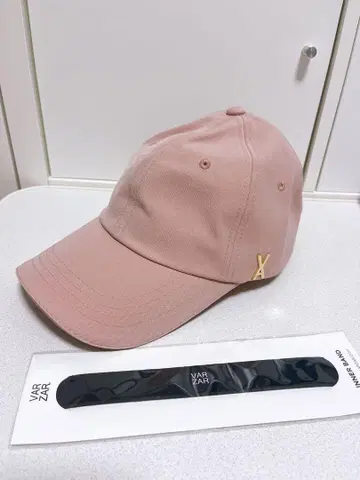 VARZAR 스터드 캡 638 핑크 골드 로고