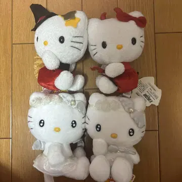 헬로키티 봉제 인형 4종 세트