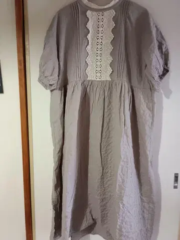 플라켓 레이스 절개 원피스 M