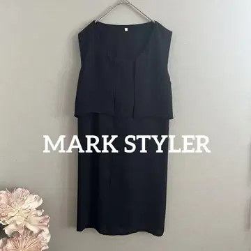 MARK STYLER 슬리브리스 탑 베스트 원피스 롱 베스트