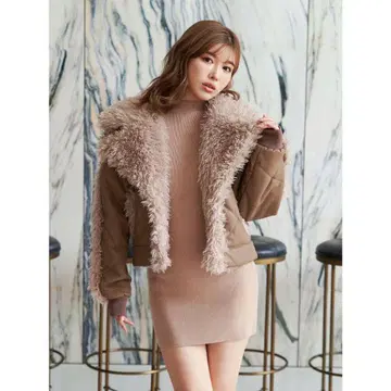 darich 퀼팅 퍼 블루종