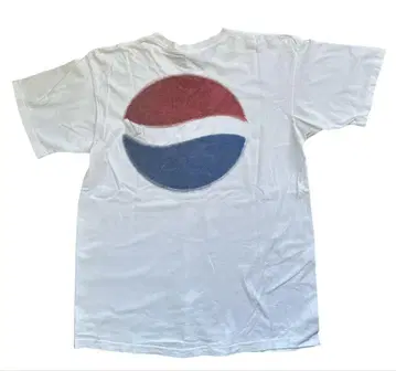 PEPSI 로고 티셔츠 화이트 XL USA 빈티지