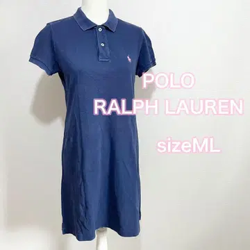 사이즈 L 폴로 랄프로렌 미니 피케 셔츠 원피스 네이비