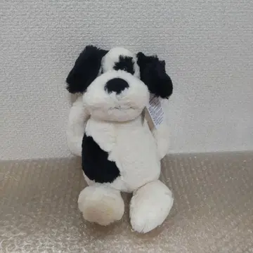 jellycat Black & Cream Puppy 개 제리캣