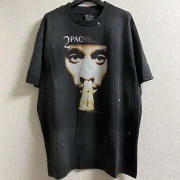 2PAC 빈티지 가공 티셔츠 랩