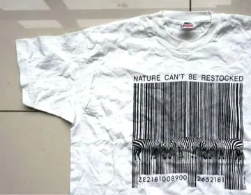 USA제 90s Human-i-Tees 시마우마 프린트 아트 티셔츠