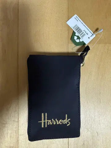 Harrods 블랙 에코백 지퍼형 해롯