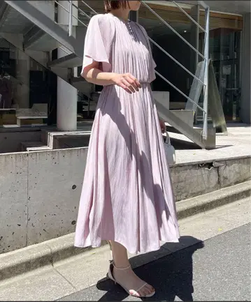 [WEB 한정] ECO 절단 전후 2WAY 개더 원피스