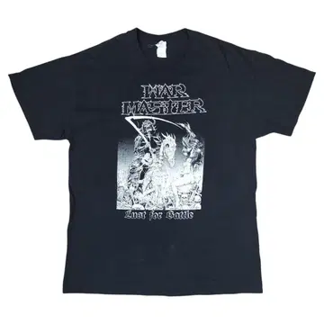 WARMASTER 프린트 티셔츠 블랙 L 사이즈