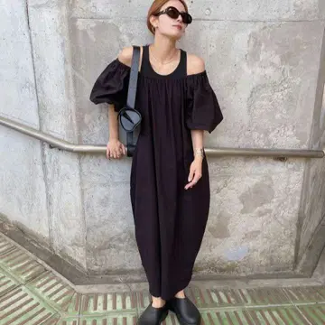 2wey 원피스 kaoru LL 사이즈 블랙
