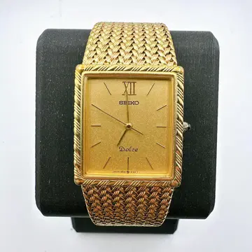 새상품급 작동품 SEIKO 세이코 돌체 골드 스퀘어 빈티지 레어