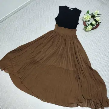 emmi atelier 에미 아틀리에 슬리브리스 롱 원피스