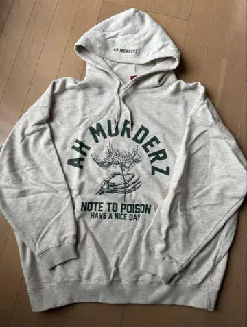 AH MURDERZ 그레이 후드티