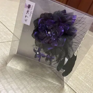 미개봉 새상품 성인식 머리 장식 브로치 일본 의류 양복 졸업식 코사지