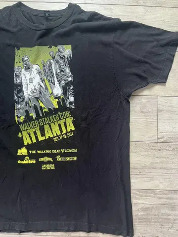 THE WALKING DEAD 빈티지 그래픽 티셔츠 애틀랜타 XL