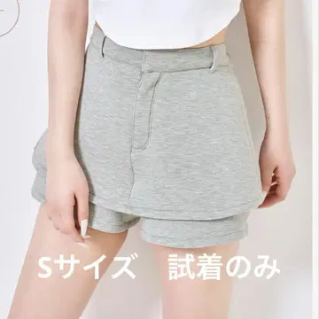 Darich 실루엣 컷 스커트 같은 숏 팬츠 GRY S 사이즈