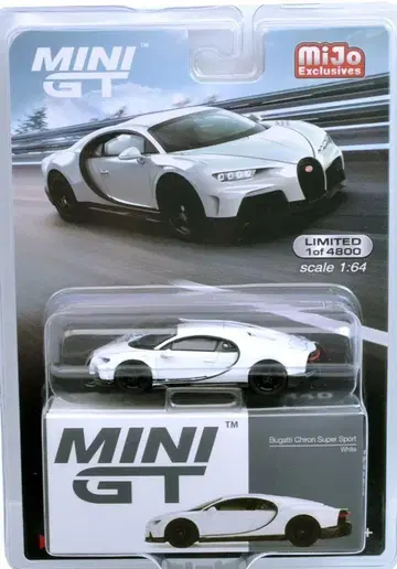 MINI GT 부가티 시론 슈퍼 스포츠 (화이트) - 왼쪽 핸들