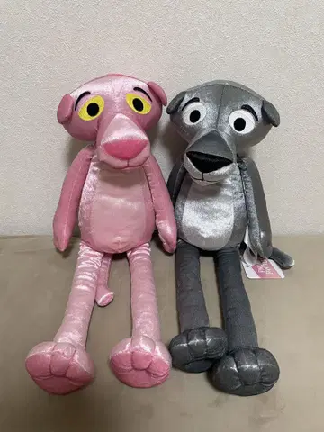 핑크 팬서 뭉툭하고 반짝이는 BIG 봉제 인형 2종 세트 약 50cm