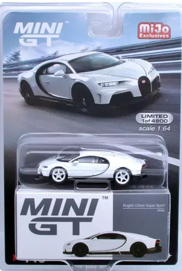 MINI GT 부가티 시론 슈퍼 스포츠 (화이트) 체이스 카
