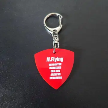 N.Flying 기타 피크형 키링