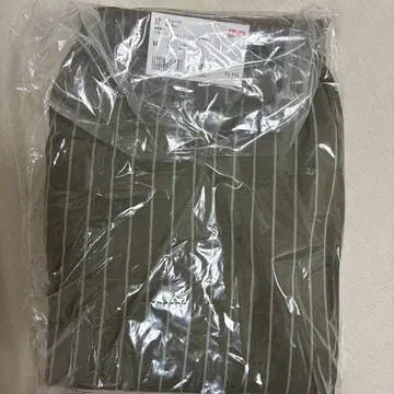 유니클로 린넨 블렌드 이지 팬츠 M 사이즈 올리브 긴 길이