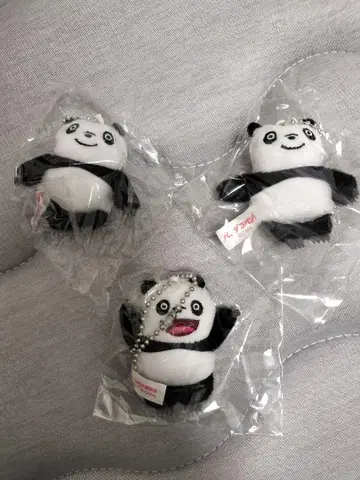 팬더코팬더 빵짱 봉제 인형 공 체인 3개