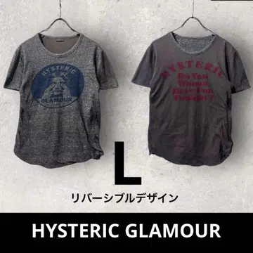 최종 가격 인하 레어 HYSTERIC GLAMOUR 티셔츠 리버서블