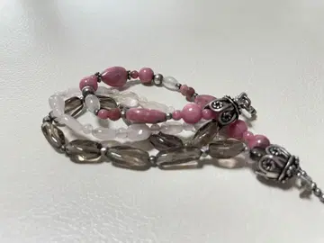 잉카 로즈, 로즈 쿼츠, 스모키 쿼츠 팔찌 17cm